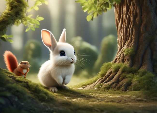 小故事儿童三个角色，小兔子乖乖的故事