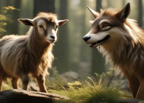 寓言故事小山羊和狼；小学生寓言故事-小山羊与狼