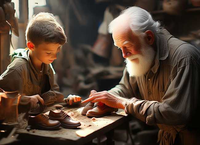 老鞋匠与年轻人的故事（格林童话里面有什么故事）