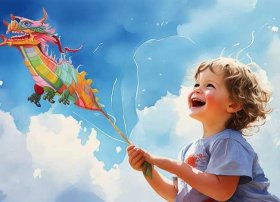 儿童放风筝时的天真的诗句 关于儿童放风筝的诗歌