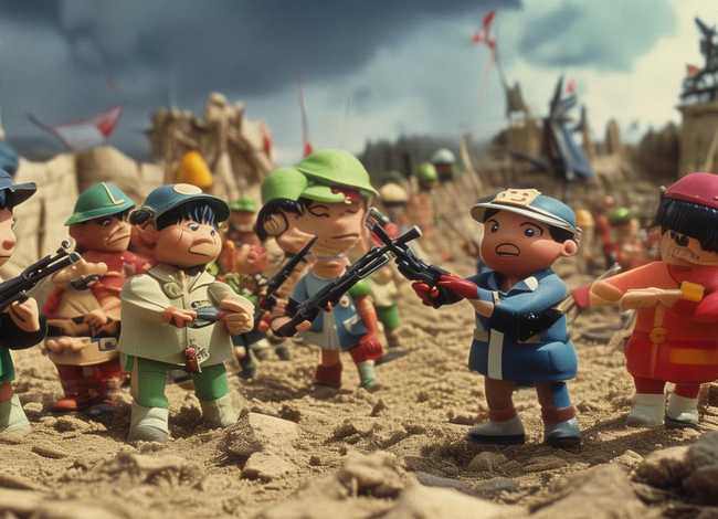 儿童打仗动画片；鬼子和八路打仗的动画片电影名字