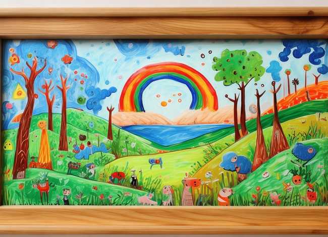 关于儿童的评论；孩子的画怎么评论