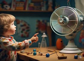 风扇有关的幼儿故事 - 早年有一个传说电风扇替代专用检测设备的笑话