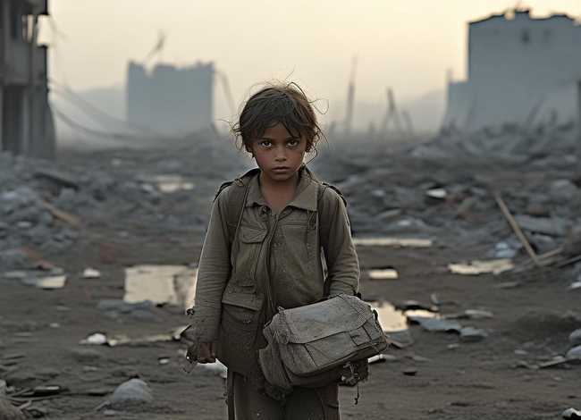 战争中儿童的图片还有故事 - 战争中的孩子是怎样生活的故事
