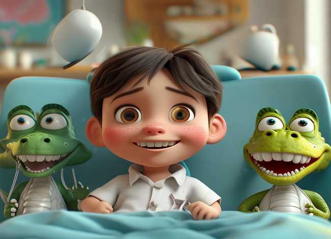 关于保护牙齿的儿童故事；牙齿那些事-绘本阅读《鳄鱼怕怕,牙医怕怕》