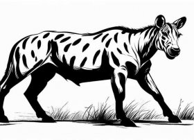 豹的图画、猎豹的简笔画图片大全(越简单越好)