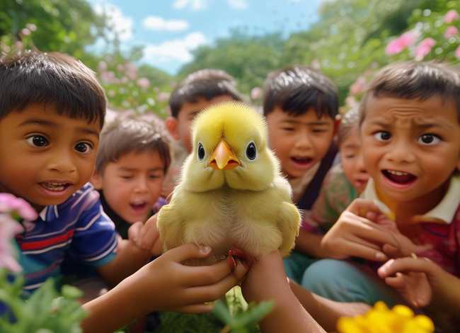小鸡故事图片 幼儿园看图说话故事救小鸡