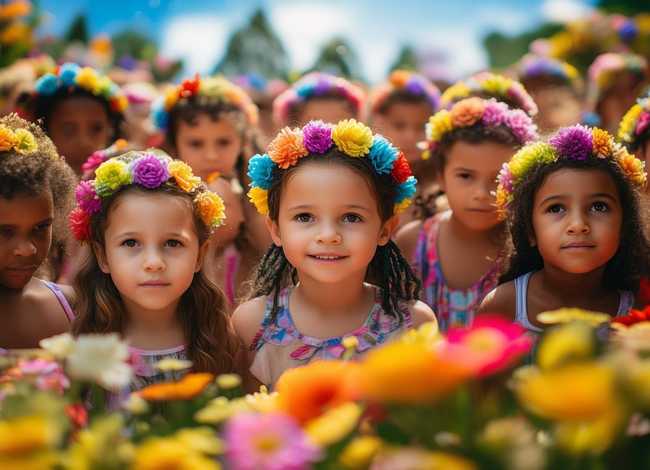 花儿选美故事图片 小学生励志故事教案素材