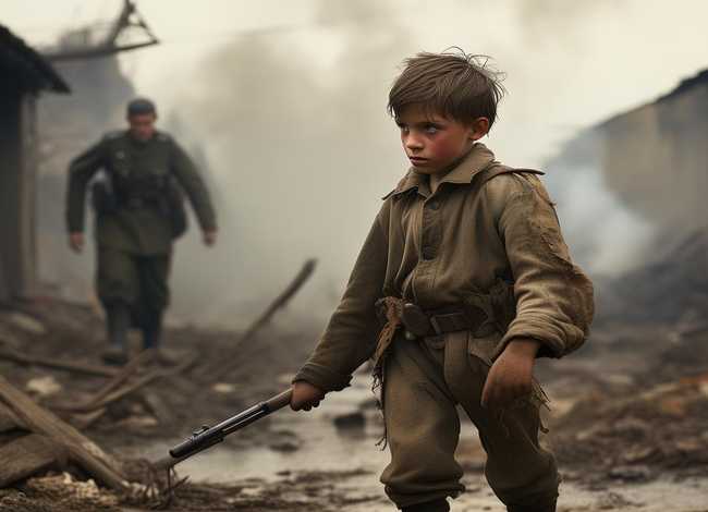 战争时期的小孩的故事，战争时期的小英雄故事760字