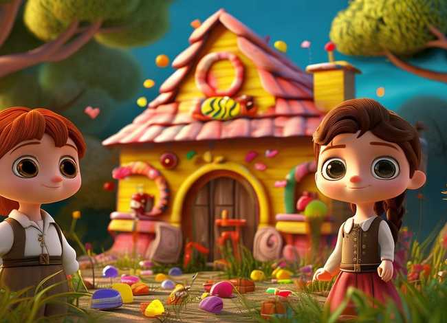 糖果屋历险记儿童故事 韩塞尔与葛雷特