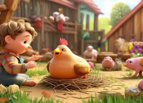 儿童故事母鸡孵蛋、幼儿智能开发·拉拉书-农场动物内容简介
