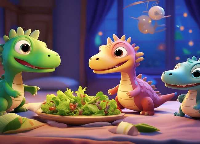 儿童睡前故事视频、小宝贝睡前童话故事《三个恐龙好朋友》-我不挑食 儿童睡前故事视频、小宝贝睡前童话故事《三个恐龙好朋友》-我不挑食