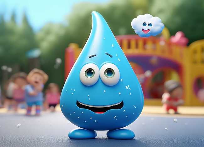 儿童助人为乐图片，雨娃娃明白了什么道理