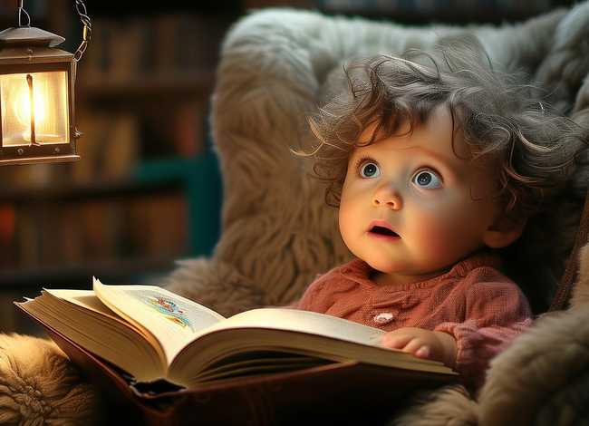 儿童故事图片带字简短，我与书的故事 作文 400字