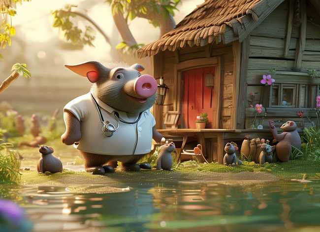 巧虎的故事文字版、主题童话忙碌的河马医生巧虎