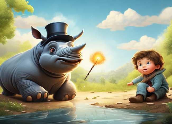 魔术小故事、河马先生的魔术-6岁儿童故事