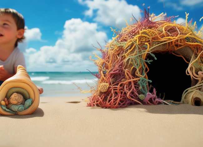 小海螺的旅行绘本故事,儿童小故事-寄居蟹的房子 小海螺的旅行绘本故事,儿童小故事-寄居蟹的房子