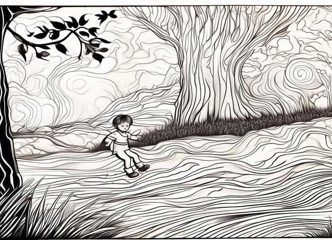 儿童黑白图画,美术中绘画的三大种类 儿童黑白图画,美术中绘画的三大种类