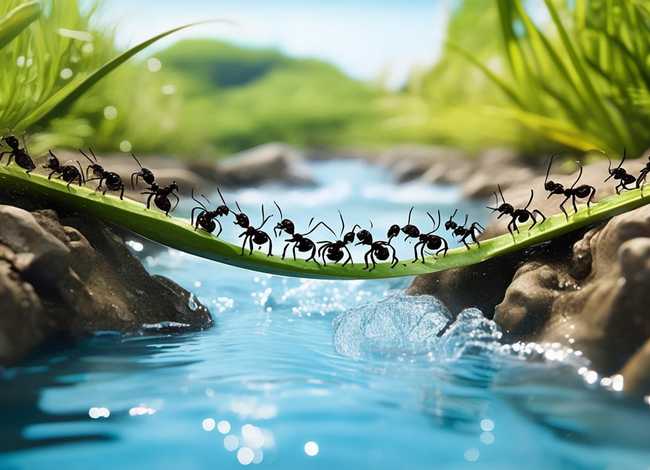 蚂蚁过河儿童故事、二年级下册第8周亲子乐园看图写话蚂蚁过河