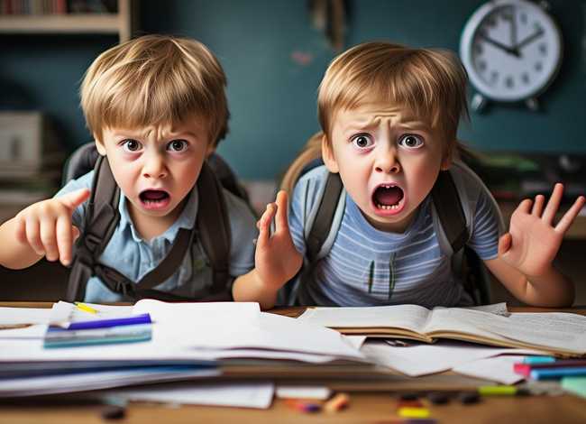 儿童对话段子、儿童相声《赶作业》台词