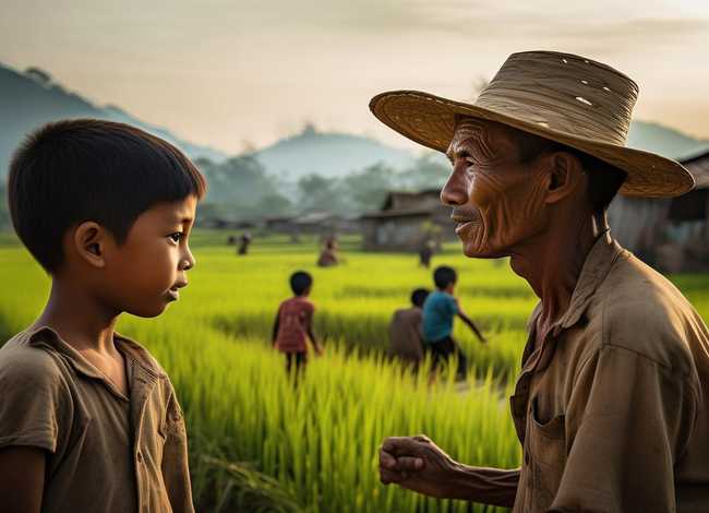 悯农的儿童故事 - 悯农这首古诗怎么用故事讲出来