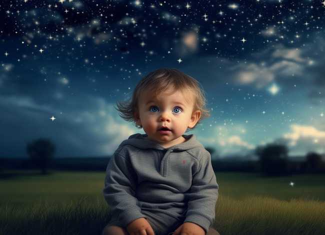 数星星儿童故事100字 - 二年级下《数星星的孩子》课文