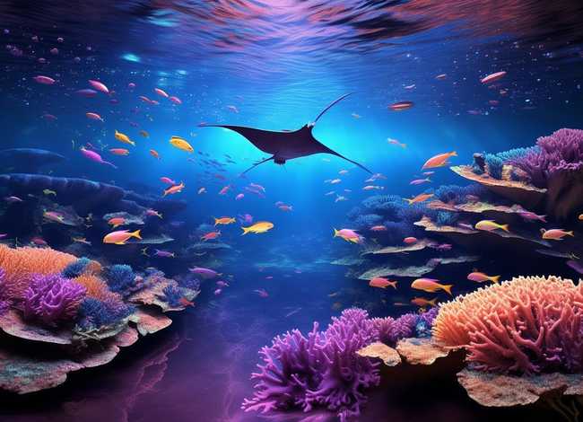 海底世界的图 - 海底世界怎么画