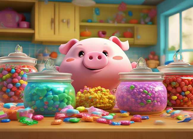 糖果小故事（小猪偷吃糖果故事）