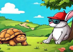 儿童英语动画故事乌龟 中英双语儿童故事-The Tortoise and the Hare 龟兔赛跑