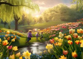 幼儿故事诗歌 - 诗歌-《春天的故事》