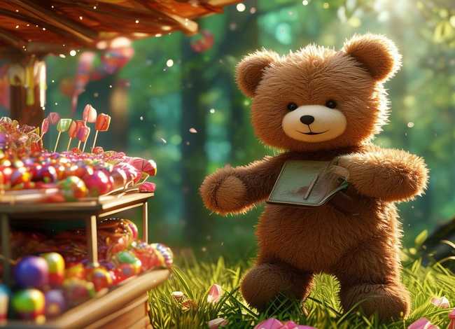 关于糖果的故事完整版 小熊买糖果的故事,格林童话《小熊买糖果》