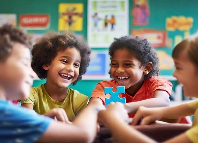 儿童四个人剧本游戏团结友爱（团结友爱亲又亲中班语言教案）