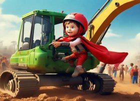 推土机的故事儿童文字 小英雄的故事