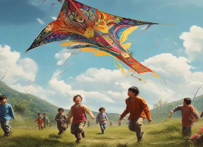 儿童放风筝的古诗句子，放风筝的古诗和童谣