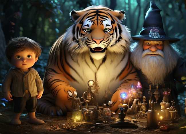 关于魔术的儿童故事 - 魔术老虎能变的魔术有多少种,它的主人究竟是何人 关于魔术的儿童故事 - 魔术老虎能变的魔术有多少种,它的主人究竟是何人