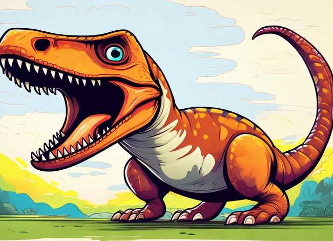 霸王龙儿童简笔画（霸王龙怎么画简单又好看）