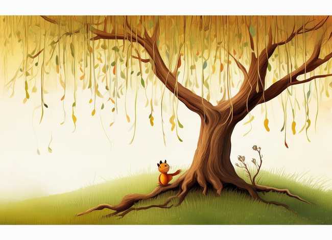 柳树故事配插图 一张书签配插图怎么画三年级 柳树故事配插图 一张书签配插图怎么画三年级