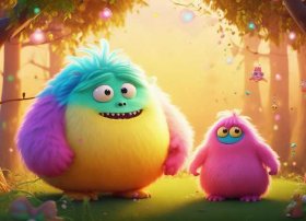 怪兽故事儿童完整3-6岁、睡前故事《大怪兽小怪兽》