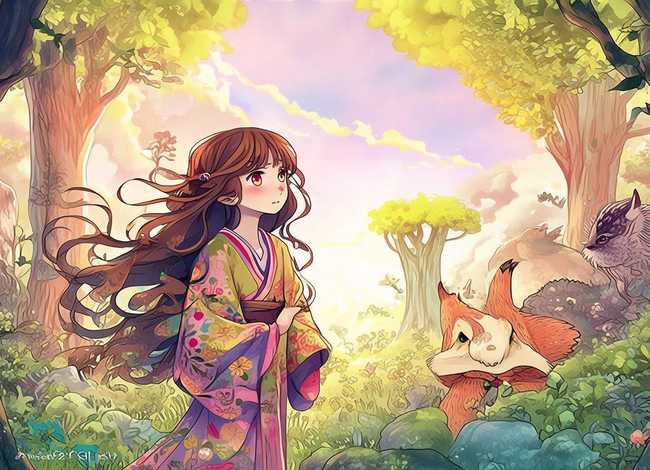 儿童故事插画配图 - 童话风格儿童插画-求日本童话风格插画家