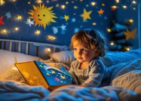 小星星故事书，太阳月亮星星故事书睡前故事