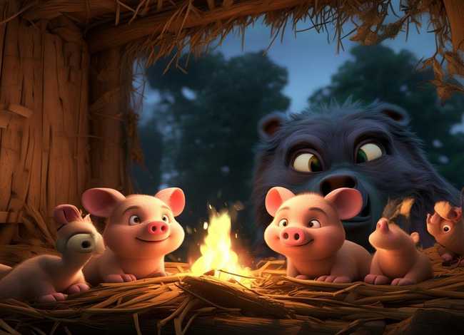 儿童故事三只小猪和大灰狼的故事（三只小猪故事完整原文）