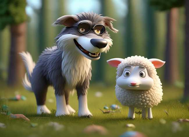 儿童故事狼和小羊完整版，儿童狼吃羊的故事