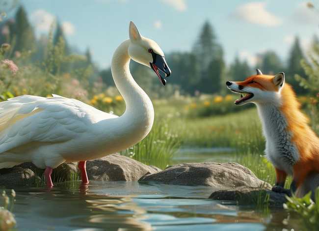 白鹅的故事全文、狐狸救白鹅童话故事