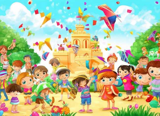 儿童图片大全图片，六一儿童节绘画图片大全好看