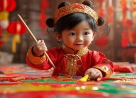 儿童图片大全免费；儿童春节绘画优秀作品图片精美