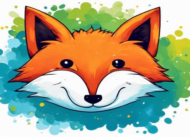 六岁儿童简笔画大全图片；幼儿漂亮儿童画大全趣味简笔画狐狸头