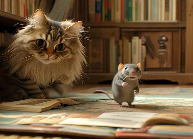 猫抓老鼠故事书 - 猫捉老鼠寓言故事