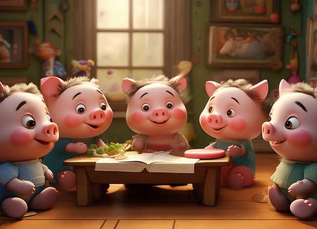 儿童小猪故事大全整理、三只小猪的故事 儿童睡前故事 经典童话故事