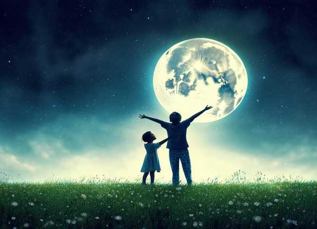 绘本故事合集 - 我爱你,一直到月亮上,再从月亮绕回来那么远月亮主题绘本合集