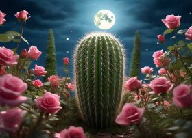 儿童故事仙人掌和玫瑰花（仙人掌比玫瑰久(下)求文章）